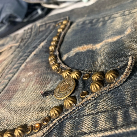 SOLD! Rare vintage Robin’s jeans size 32 waist…just look at them sparkles! 😱 - Picture 7 of 16